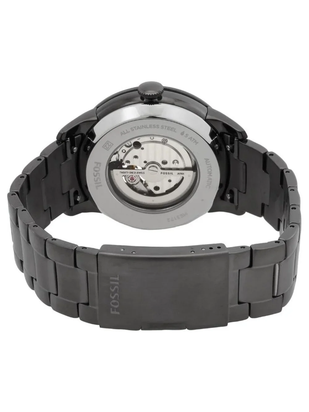 NWT Fossil Townsman Auto Automatic Black Dial Men's Watch